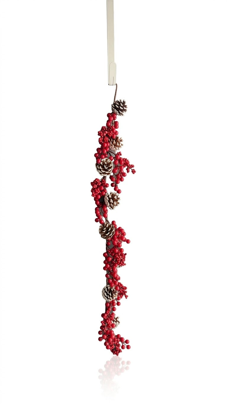 GUIRNALDA BERRY Y PIÑAS 120 CM